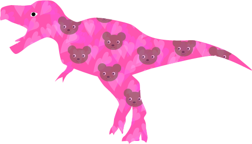 クマブームを意識したティラノザウルス